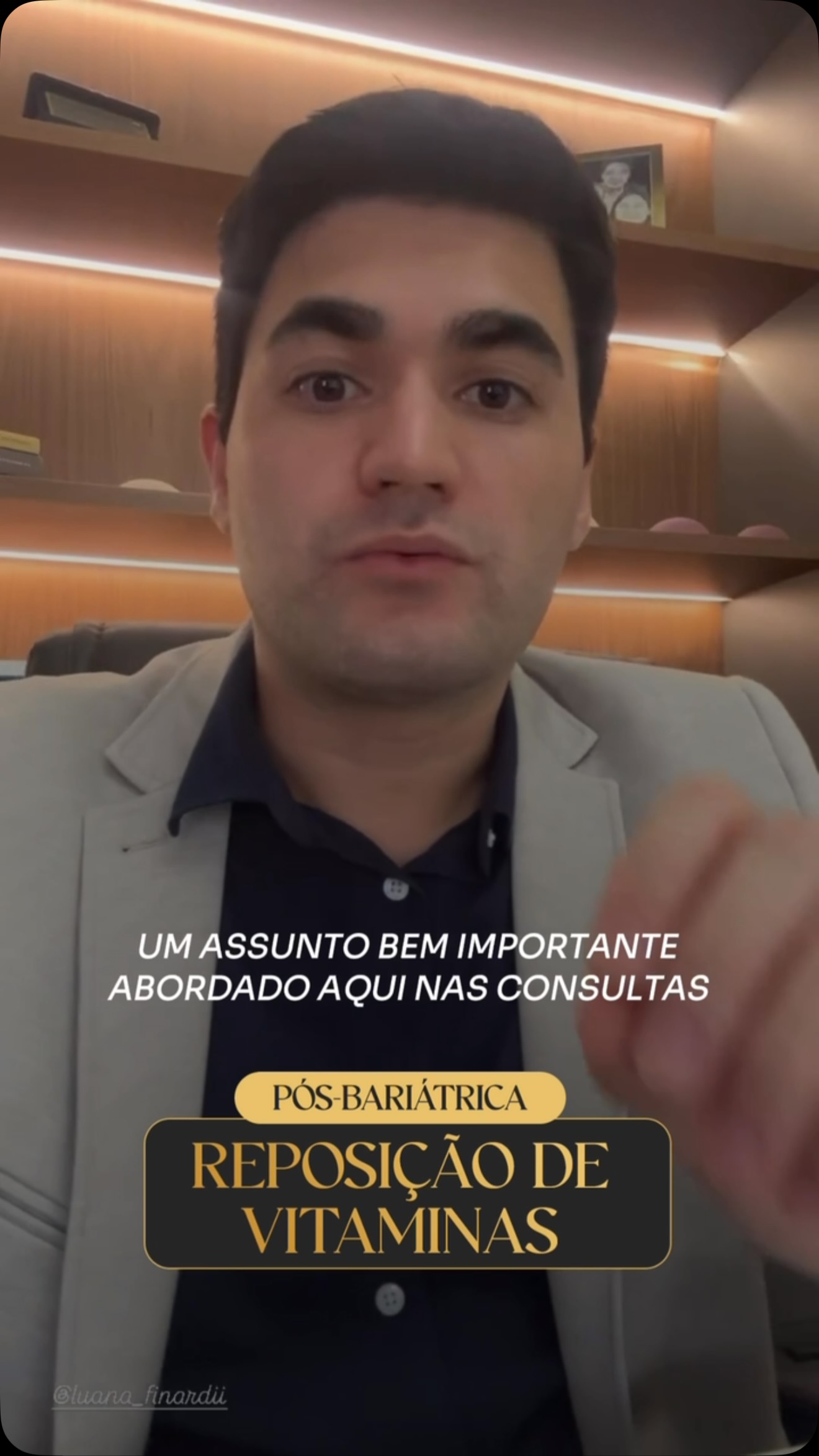 Antes da cirurgia reparadora, uma pergunta importa: seu corpo está pronto?
Após a bariátrica, deficiências de vitaminas podem surgir sem sintomas e dificultar a cicatrização, enfraquecer a imunidade e tornar a recuperação mais lenta.

Avaliar e equilibrar suas vitaminas antes da cirurgia é cuidar de você com responsabilidade. Para que esse momento seja tão seguro quanto merecido.

 
drlucasbaptista.com.br
 
Dr. Lucas Baptista - Cirurgião Plástico | CRM/SC 21411 | RQE 21645