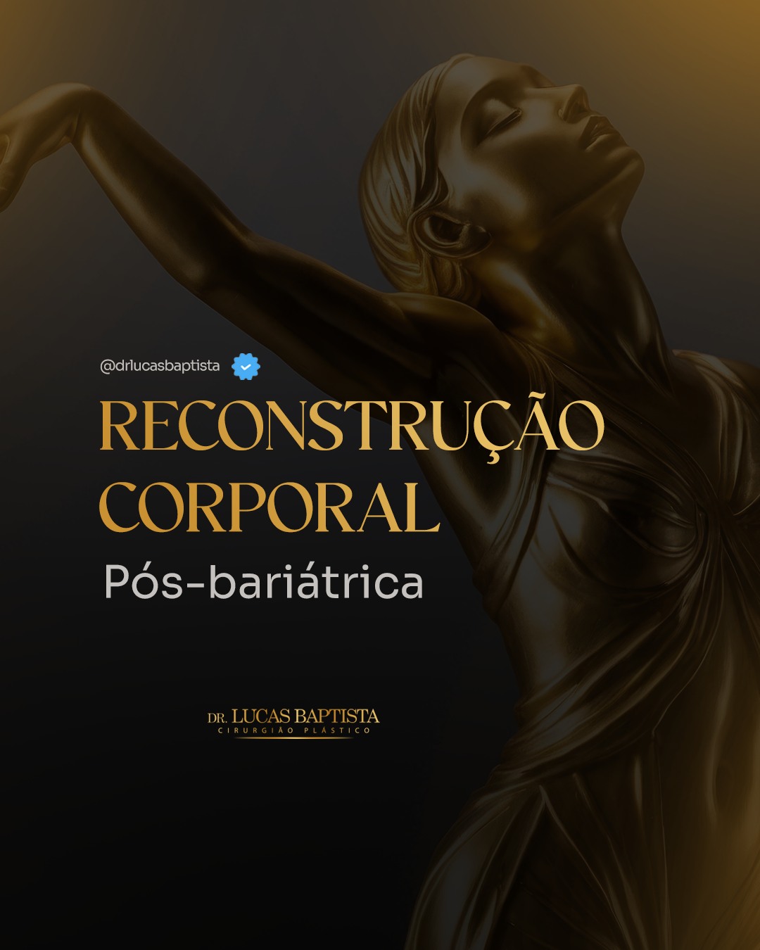 Reconstrução corporal pós-bariátrica é a cirurgia reparadora que corrige o excesso de pele e flacidez surgidos após grande perda de peso, melhorando o contorno corporal e a autoestima.

Benefícios:

✨Melhora do contorno corporal e redução da flacidez
✨Maior autoestima e bem-estar
✨Prevenção de infecções e irritações causadas pelo excesso de pele

Principais procedimentos:

✨Abdominoplastia — remoção do excesso de pele e gordura do abdômen
✨Braquioplastia — correção da flacidez nos braços
✨Lifting de coxa — remoção do excesso de pele das coxas
✨Lifting de pernas — correção da flacidez nas pernas
Mamoplastia — ajuste do tamanho e forma das mamas

Dr. Lucas Baptista - Cirurgião Plástico | CRM/SC 21411 | RQE 21645