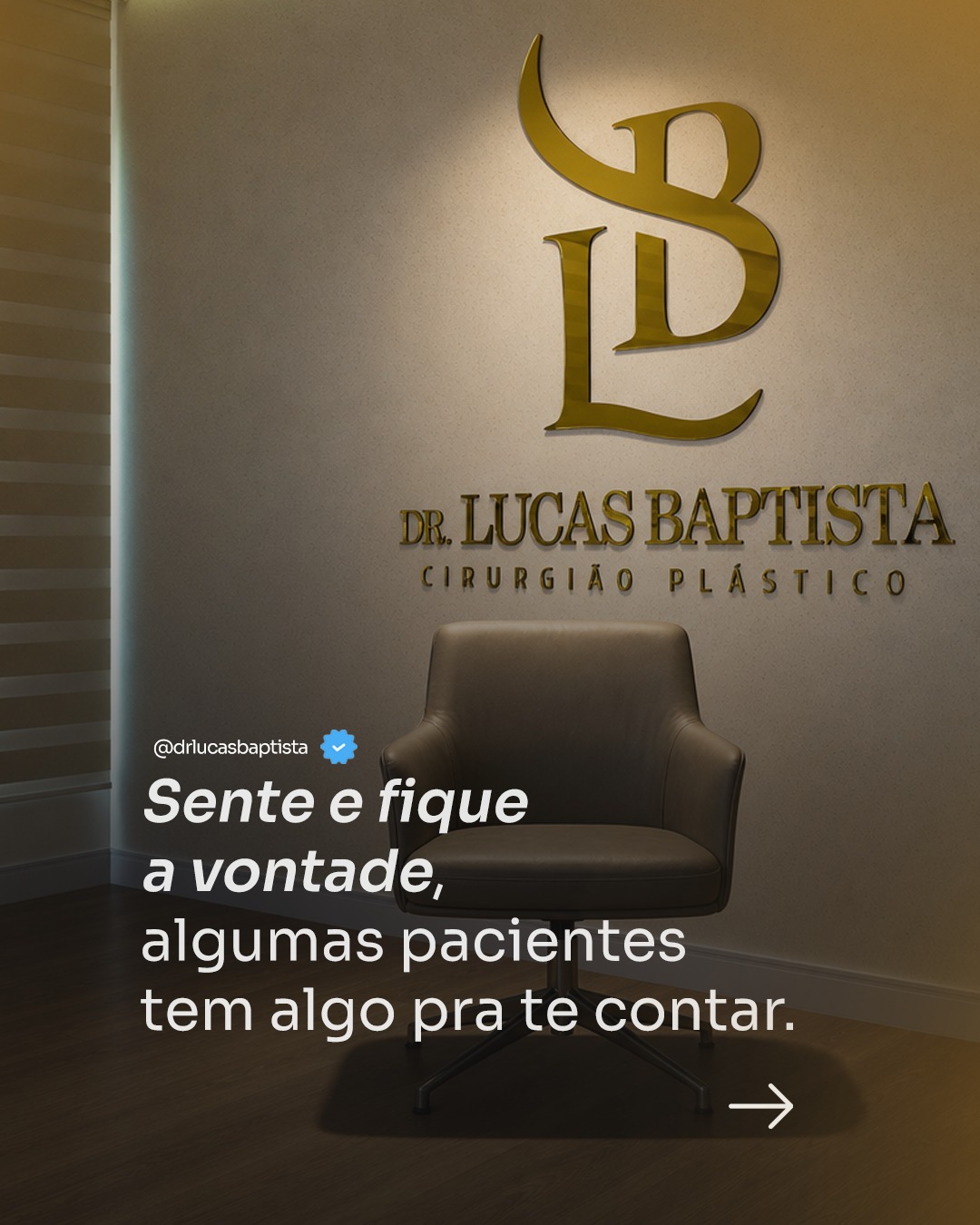 É sobre confiar em quem estará ao seu lado, saber que existe uma equipe qualificada para cuidar de você em cada etapa e, acima de tudo, ouvir a experiência de quem já passou por essa transformação.

drlucasbaptista.com.br
 
Dr. Lucas Baptista - Cirurgião Plástico | CRM/SC 21411 | RQE 21645